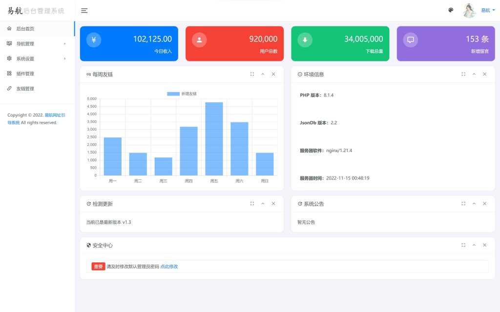 Picture [7]-Easy navigation Web site guidance system - an extremely elegant Web site guidance system + built-in 24 sets of themes and anti-wall anti-reporting plug-ins - Hueyue Technology source code - software customization and development
